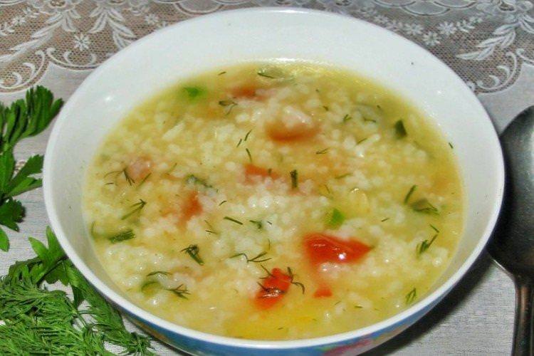 Овочевий суп з рисом