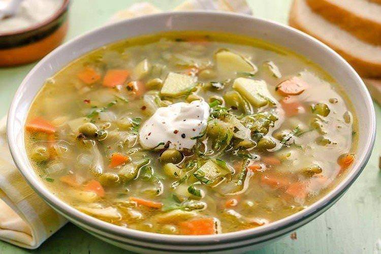 Суп з машу з овочами