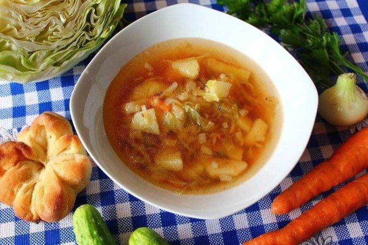 Куриний суп з капустою
