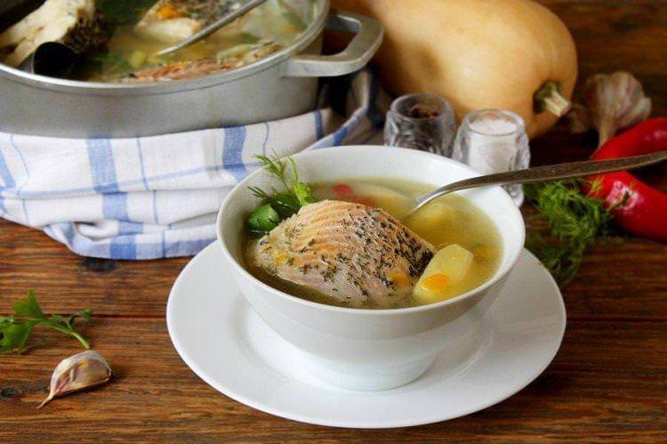 Рибний суп з гарбузом