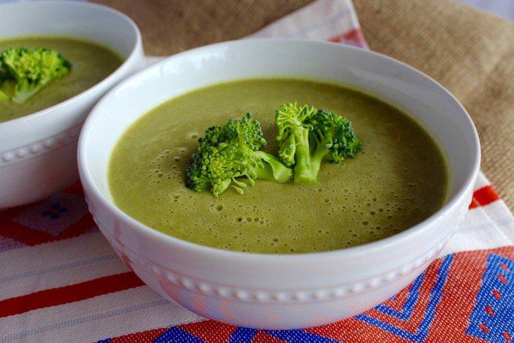 Пісний суп з броколі