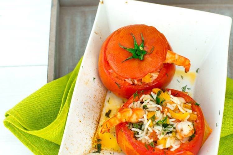 Фаршировані помідори з креветками - рецепти