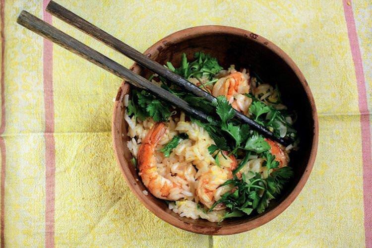Солодкий рис із креветками - рецепти