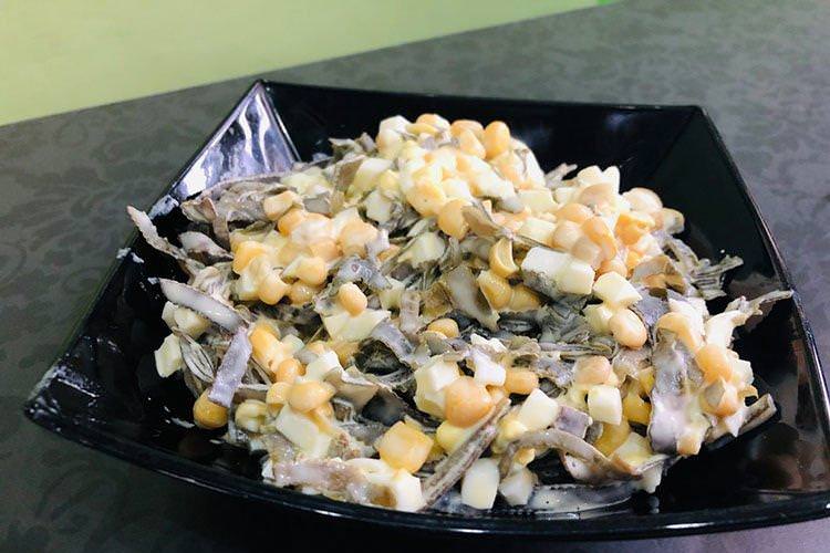 Салат «Японія» з морською капустою - рецепти