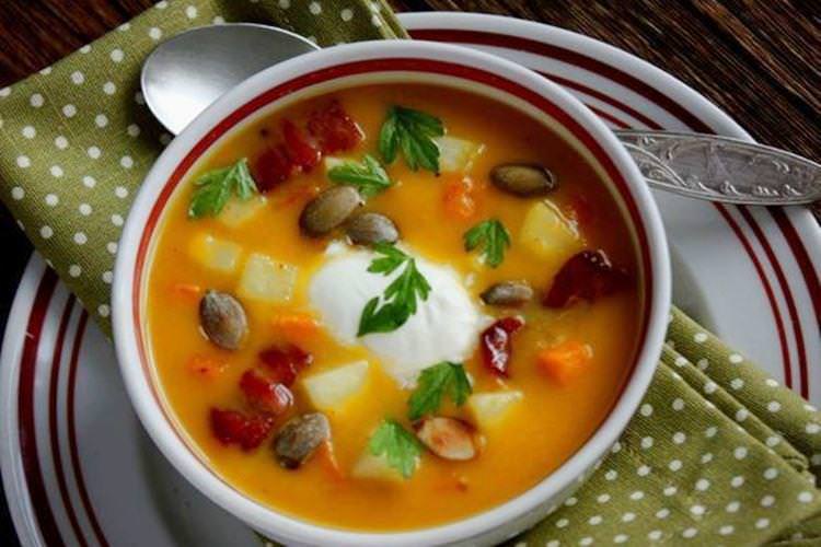 Гарбузовий суп з картоплею - рецепти