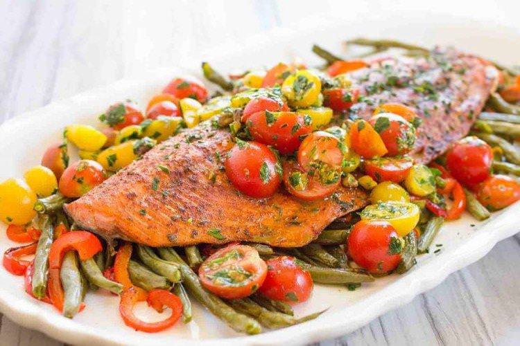 Риба з овочами - рецепти