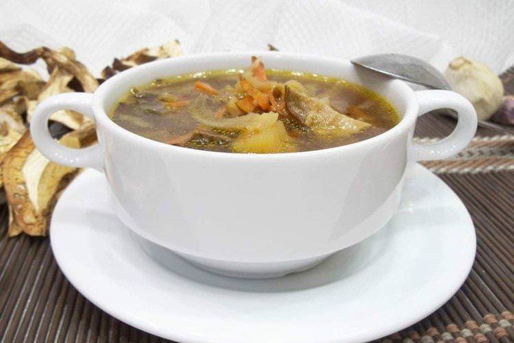 Грибний суп із сушених білих грибів - рецепти
