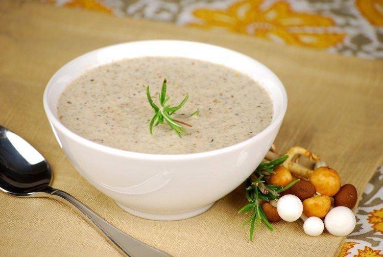 Суп-пюре з білих грибів - рецепти