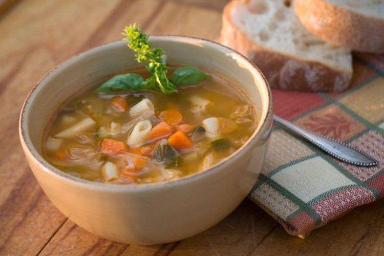Овочевий суп з пастою - рецепти супів на кожен день
