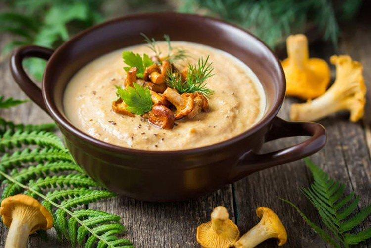 Суп-пюре з лисичками - смачні рецепти