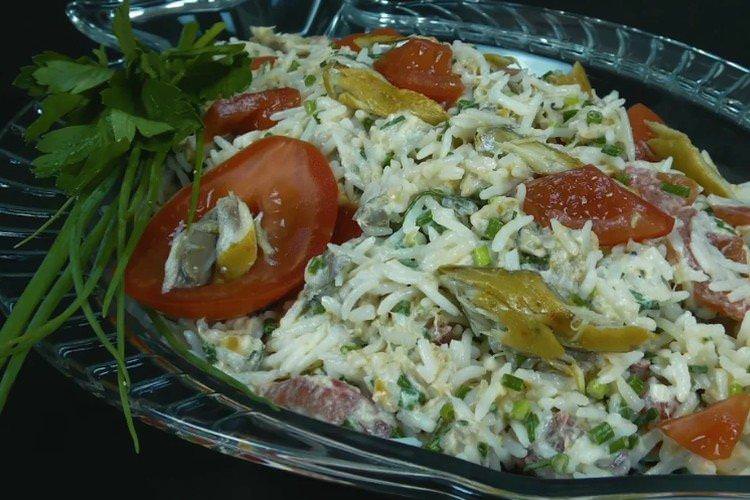 Салат з копченою скумбрією - Дуже смачні страви рецепти