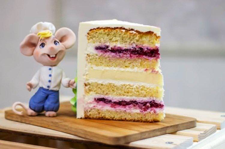 Дитячий торт Малиновий пломбір своїми руками - рецепт покроково з фото