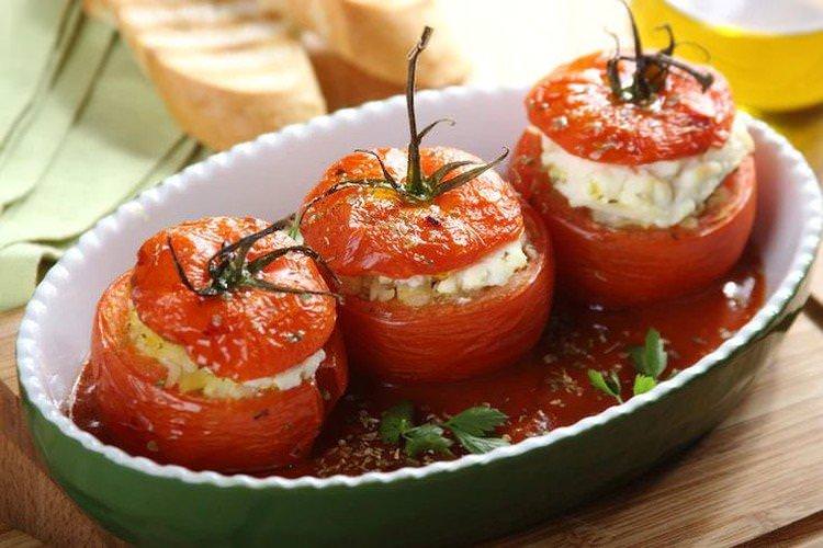Фаршировані помідори - Страви в духовці рецепти
