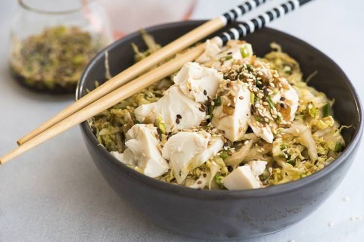 Салат з пекінської капусти з тофу - Салати без майонезу рецепти