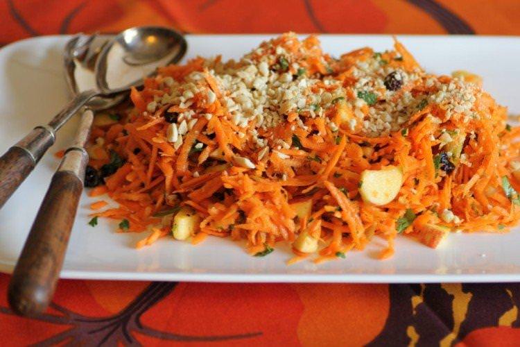 Морковний салат без майонезу - Новорічні салати без майонезу рецепти