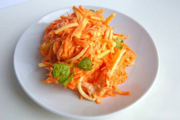 Морковний салат із сиром - Вечеря за 15 хвилин рецепти