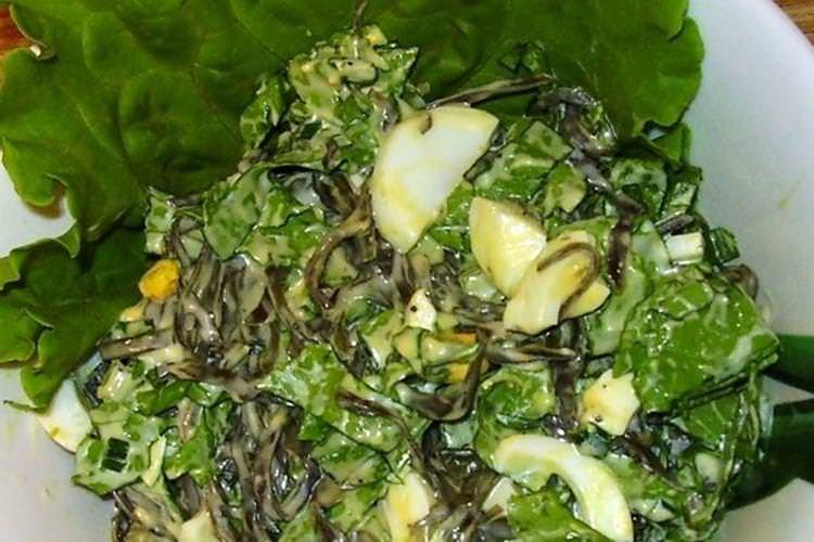 Салат з морською капустою та майонезом - Салати з майонезом рецепти