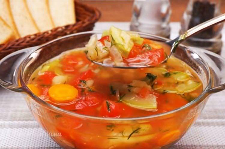 Овочевий суп з кабачками - рецепт покроково з фото