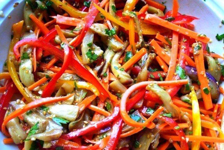 Овочевий салат Баклажан - рецепти