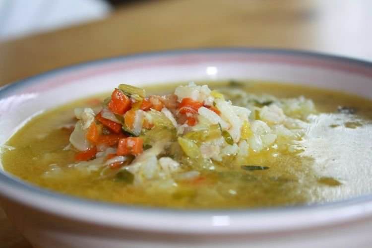 Рисовий суп з кабачками