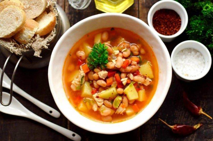 Овочевий суп з індичкою - Дієтичні страви рецепти