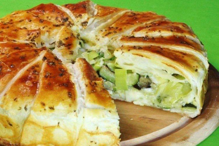 Овочевий пиріг на гаряче - Гарячі страви на святковий стіл рецепти