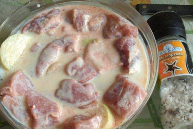 Йогуртовий маринад для шашлику зі свинини з карі - рецепти