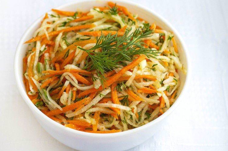 Салат з корейською морквою та редькою - рецепти