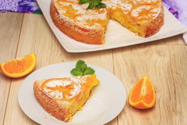 Швидкий пиріг з апельсинами до чаю - рецепти
