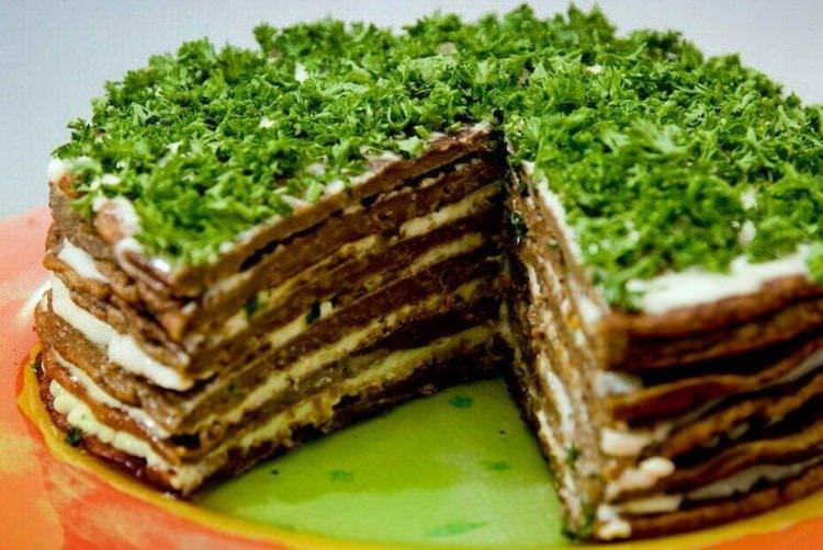 Торти з часником і зеленню - рецепти