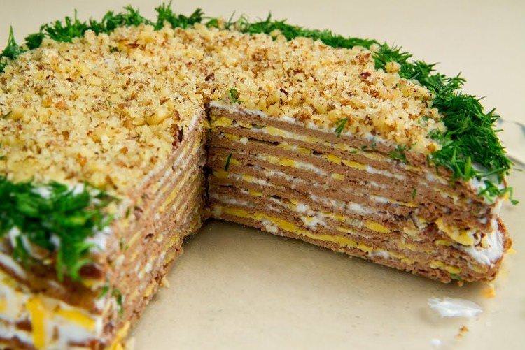 Печовинний торт з волоськими горіхами - рецепти
