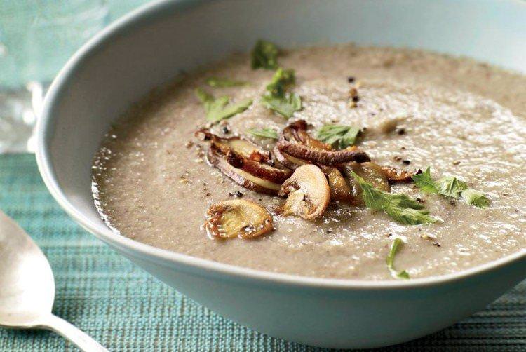 Грибний крем-суп без картоплі - рецепти