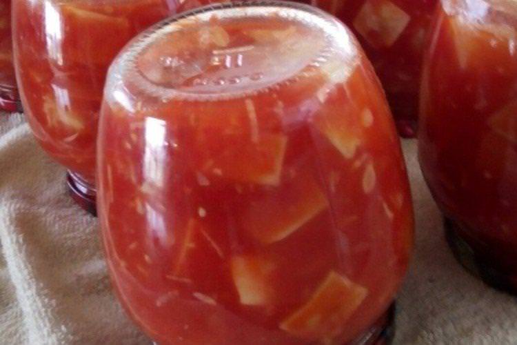 Патісони в томатному соку на зиму