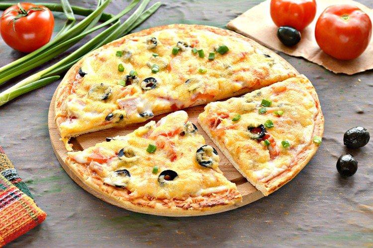 Начинка для піци з куркою та оливками